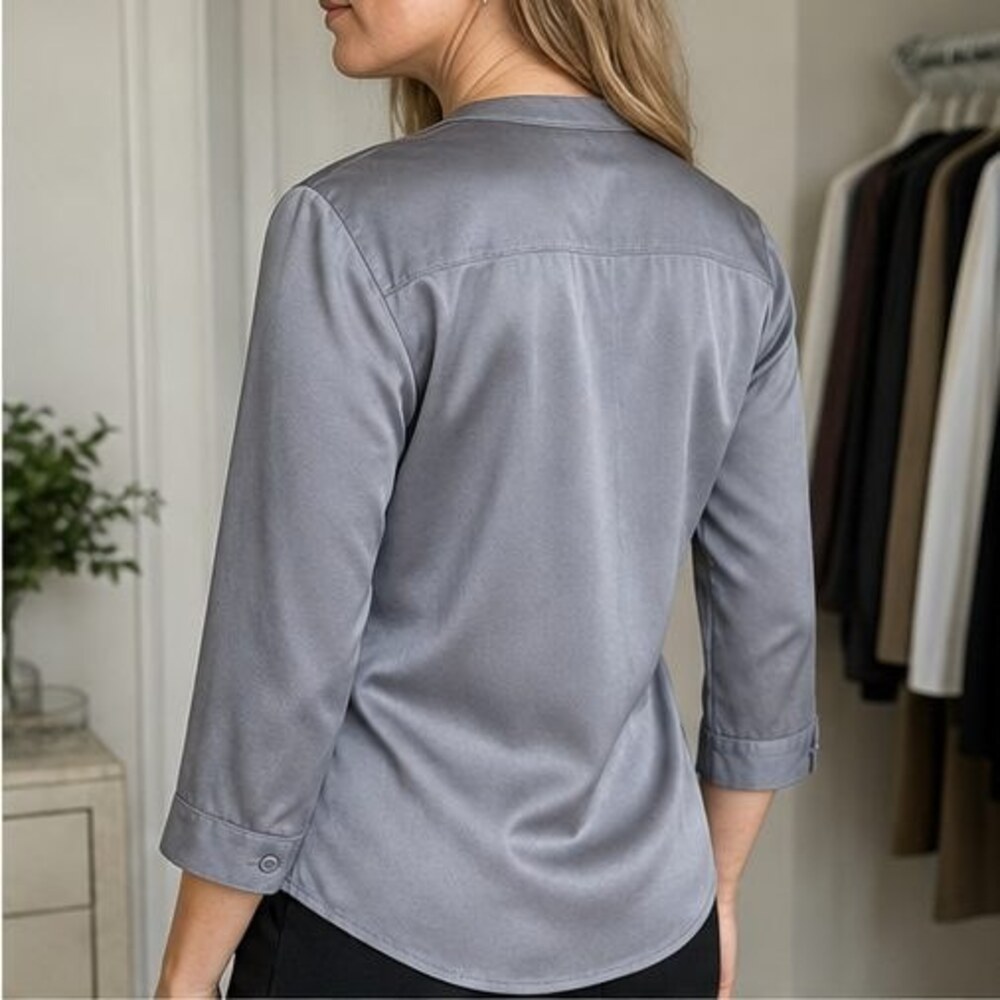 Gray Tunic Blouse - Picture 3 of 6